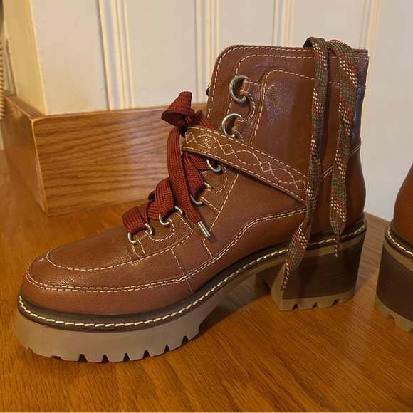 NWT Free People Jasper Hiker Ankle Boots tan size 9.5 - Picture 3 of 8